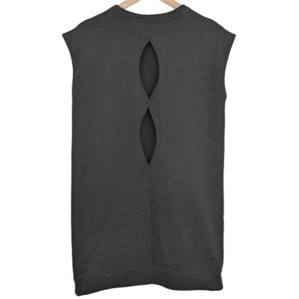 Victoria Sport black double keyhole back sweatshirt dress extra small MSRP 110